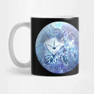 Blue flower art Mug